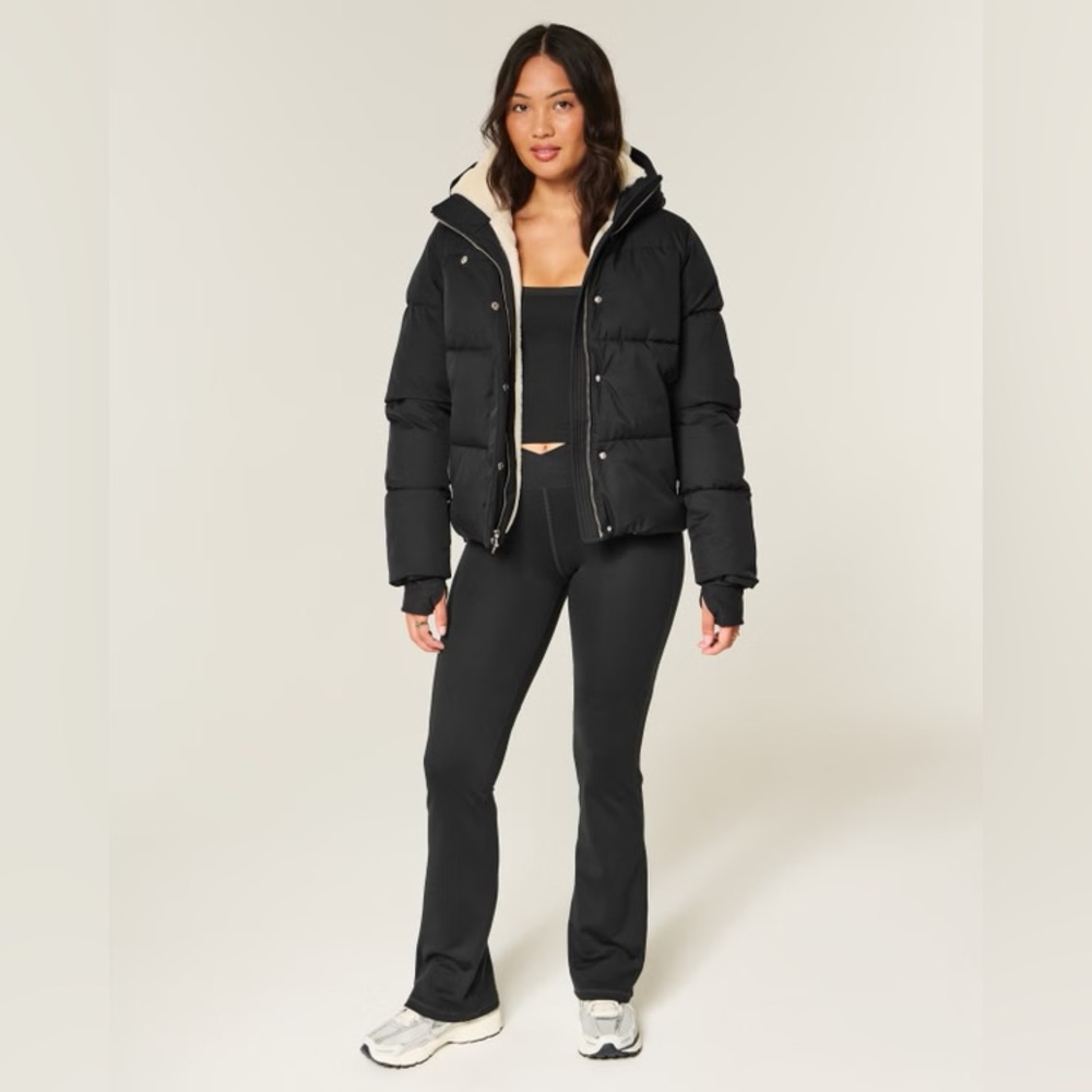 Hollister Black Puffer Jacket